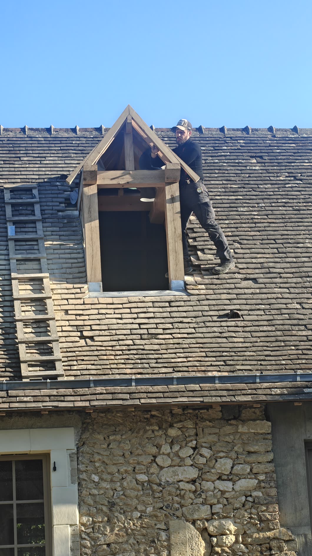 Chantier bois et toiture